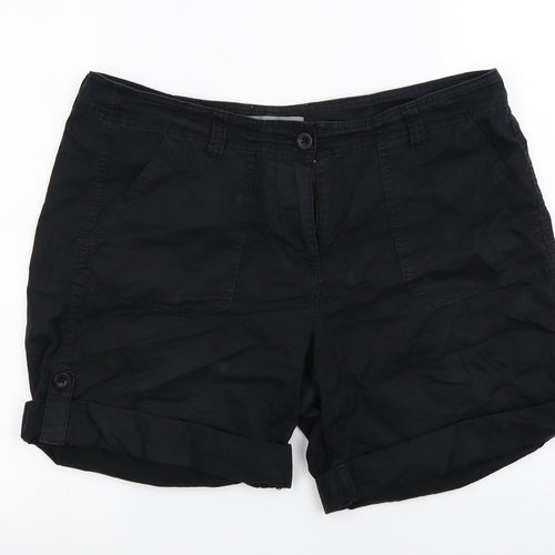 Marks and Spencer  Womens Black   Chino Shorts Size 14