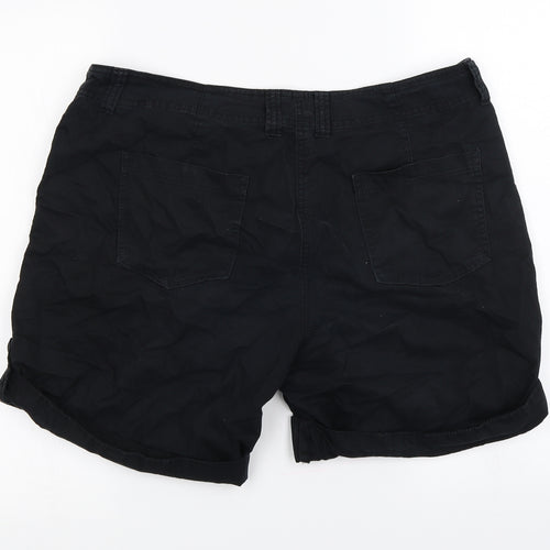 Marks and Spencer  Womens Black   Chino Shorts Size 14