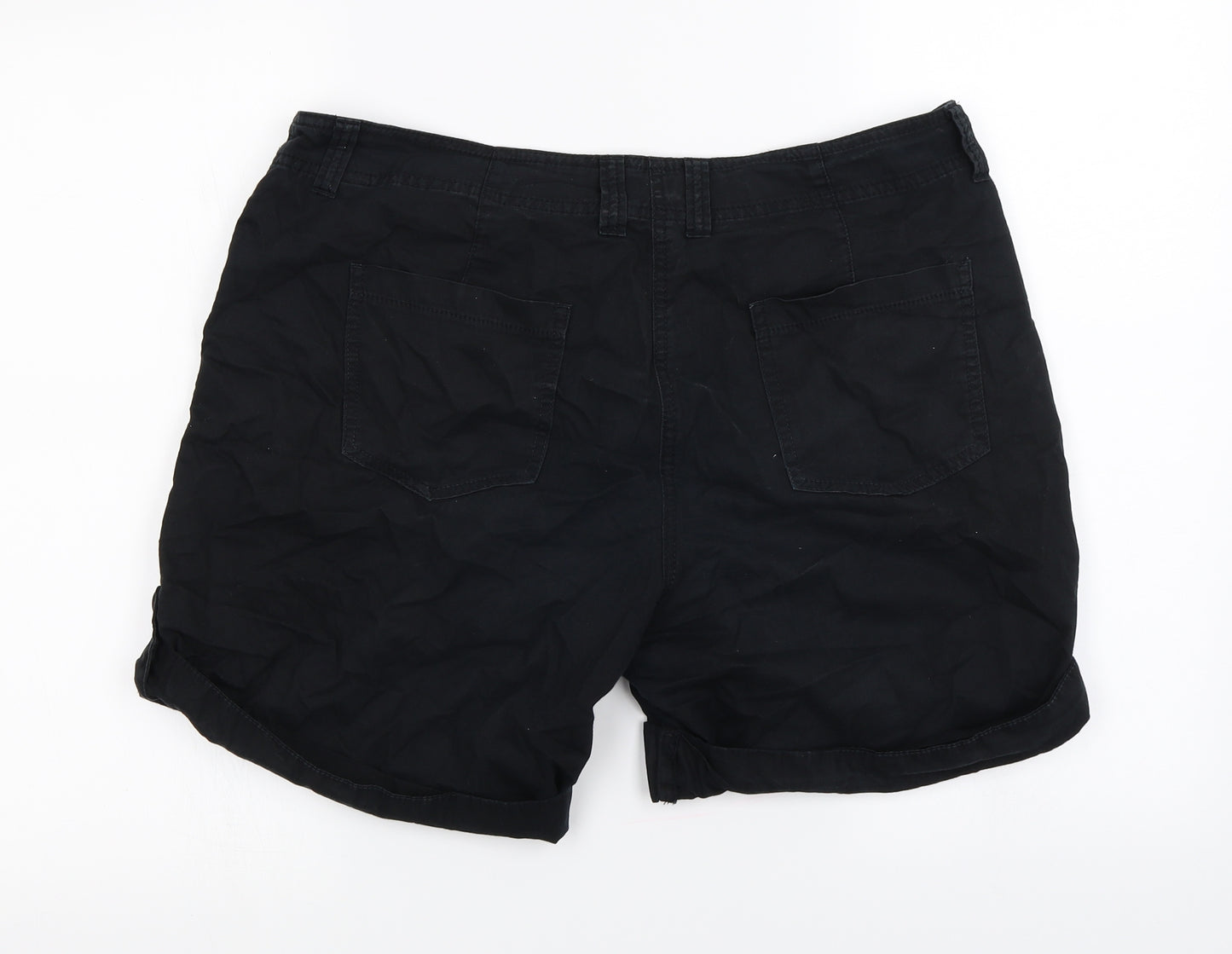 Marks and Spencer  Womens Black   Chino Shorts Size 14
