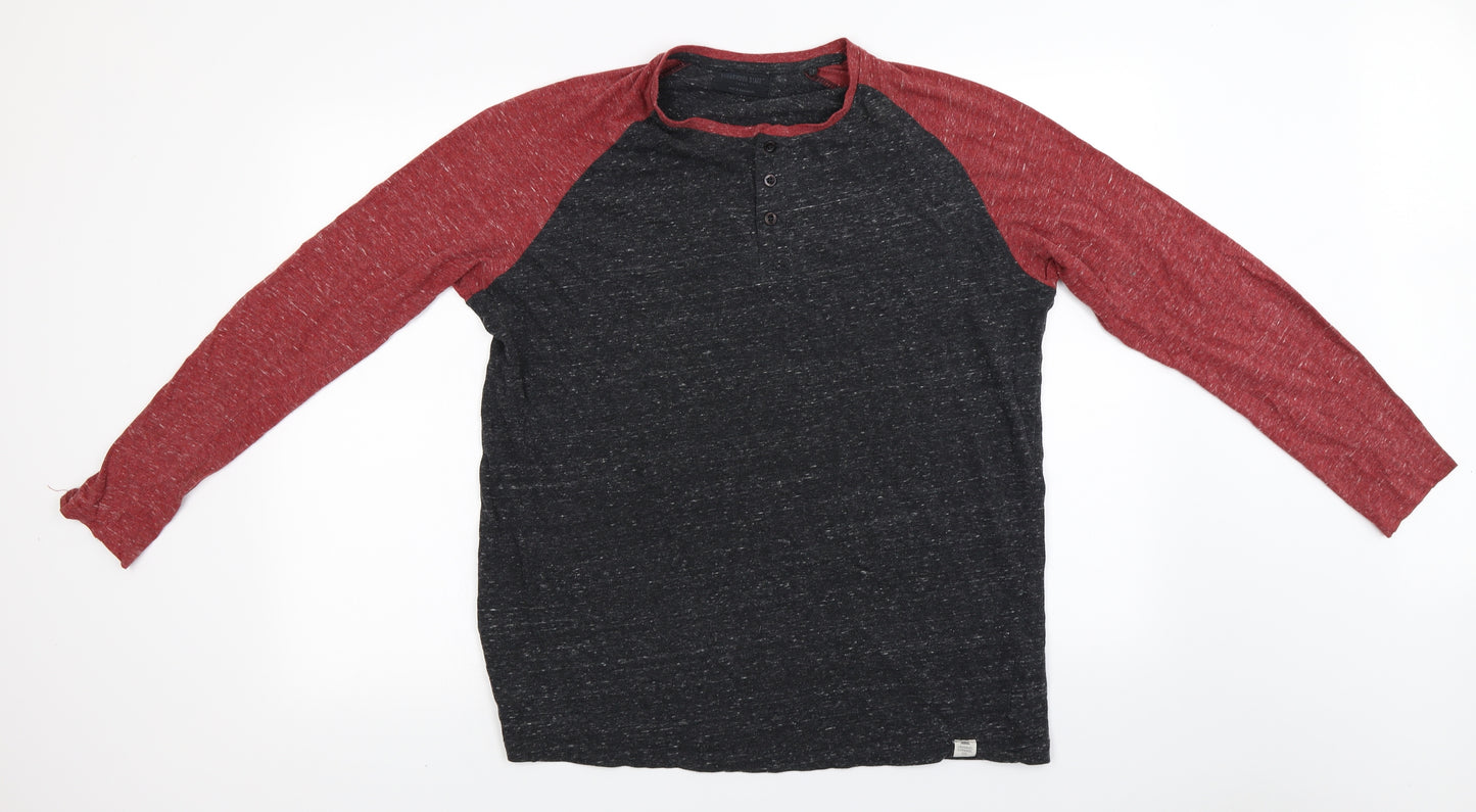 Cedar Wood State  Womens Black   Basic T-Shirt Size L