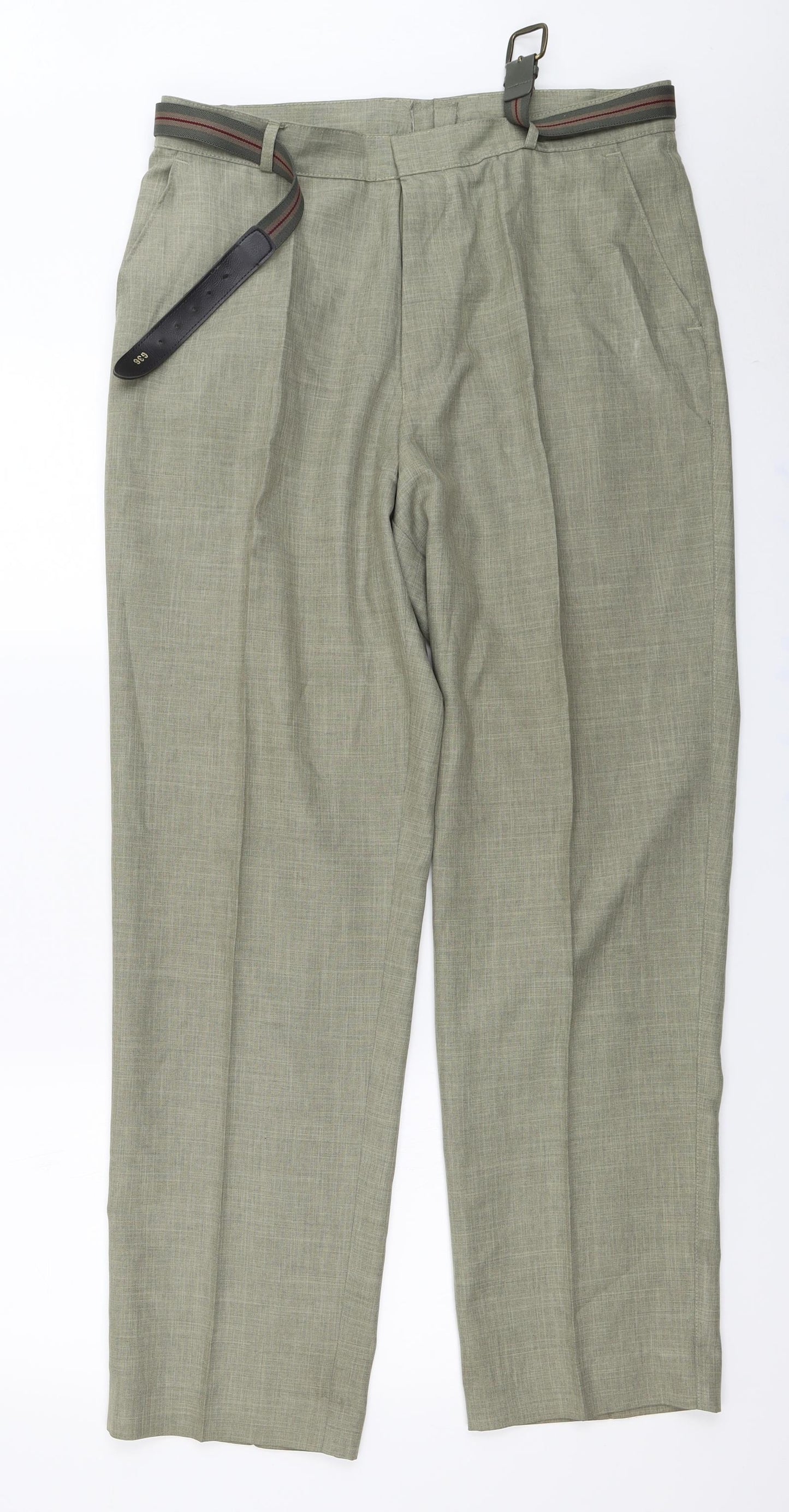 Essentials Mens Green   Trousers  Size 36 in L31 in