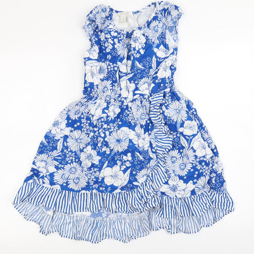 Monsoon  Girls White Floral  A-Line  Size 9 Years