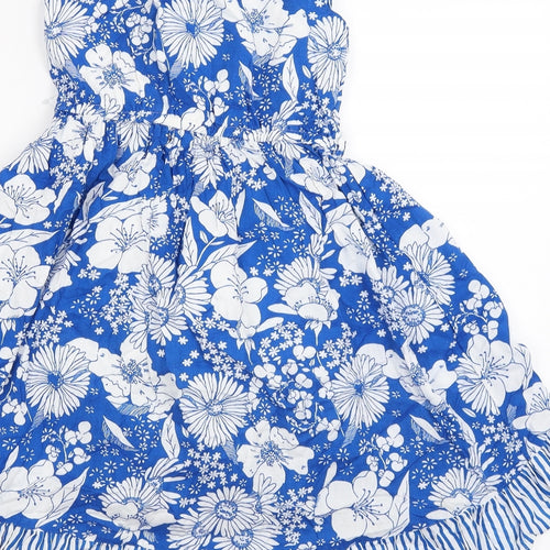 Monsoon  Girls White Floral  A-Line  Size 9 Years