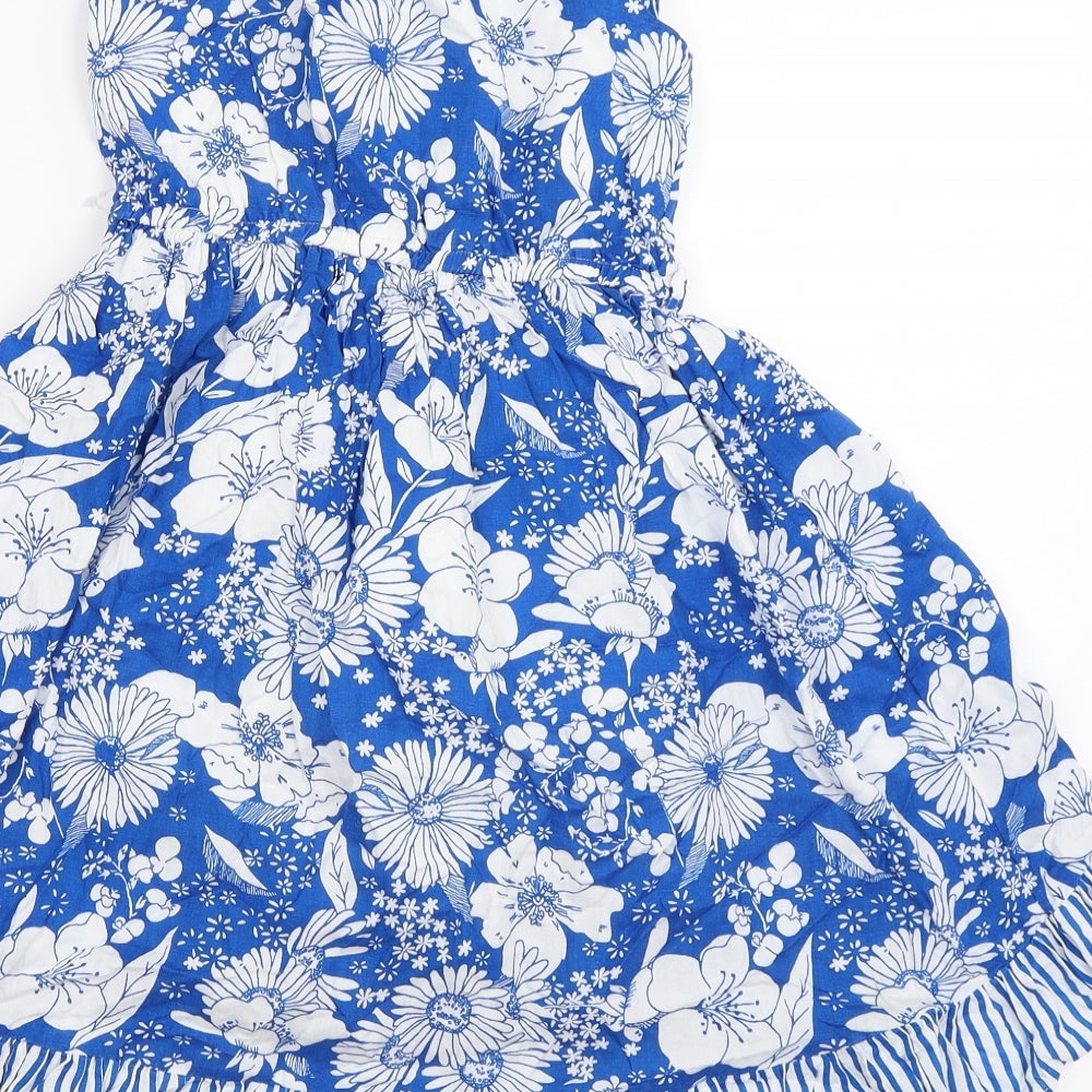 Monsoon  Girls White Floral  A-Line  Size 9 Years