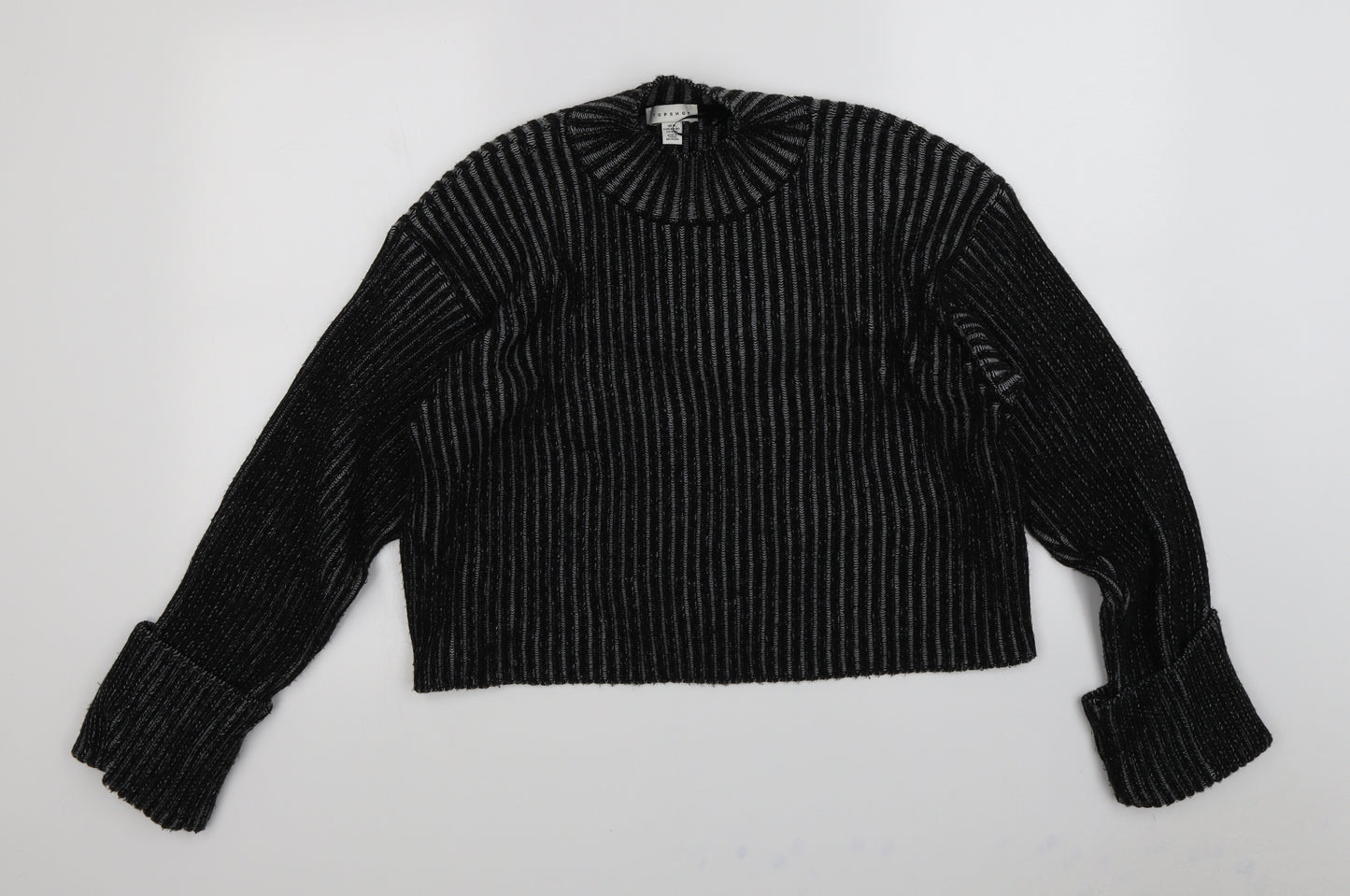 Topshop Womens Black   Pullover Jumper Size M