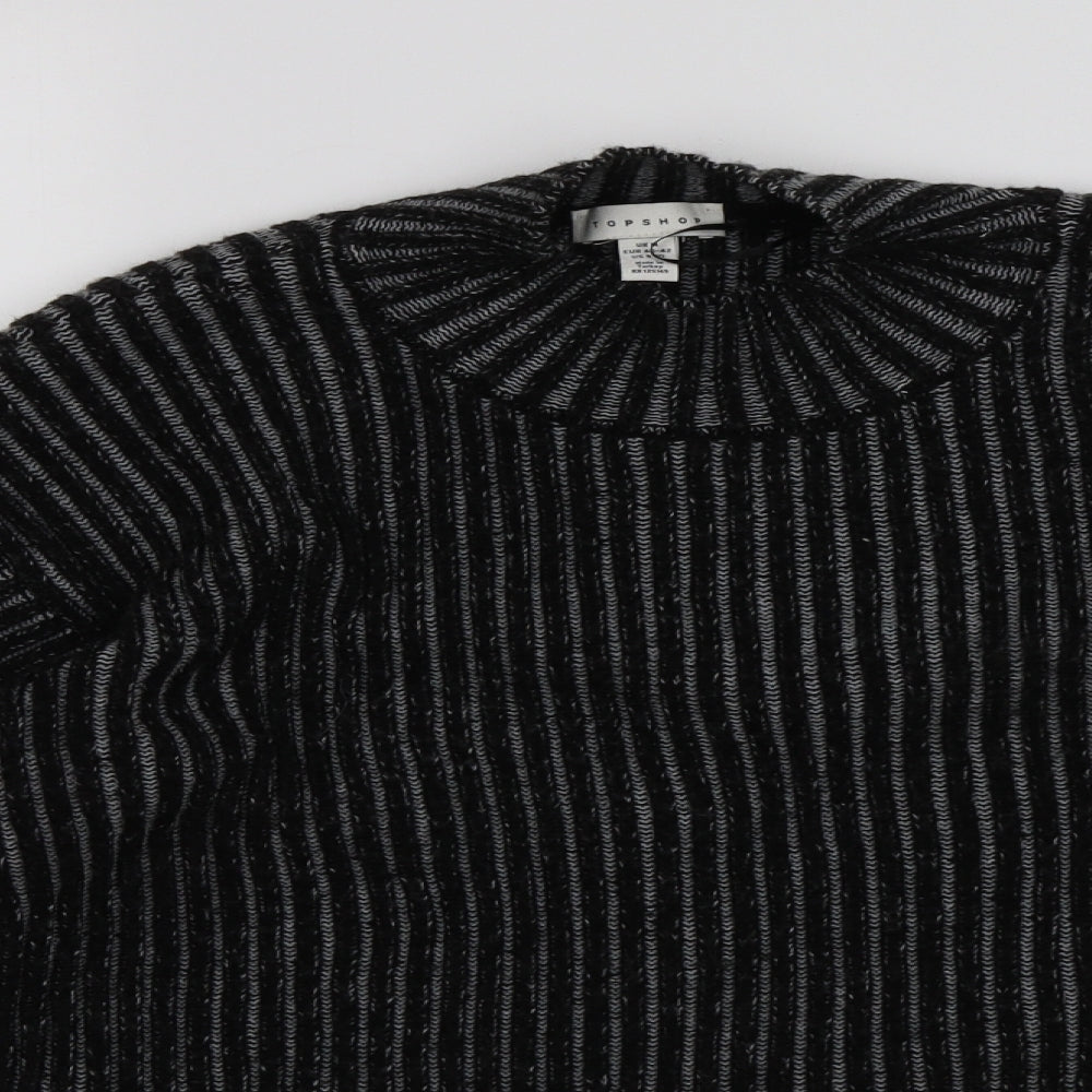 Topshop Womens Black   Pullover Jumper Size M