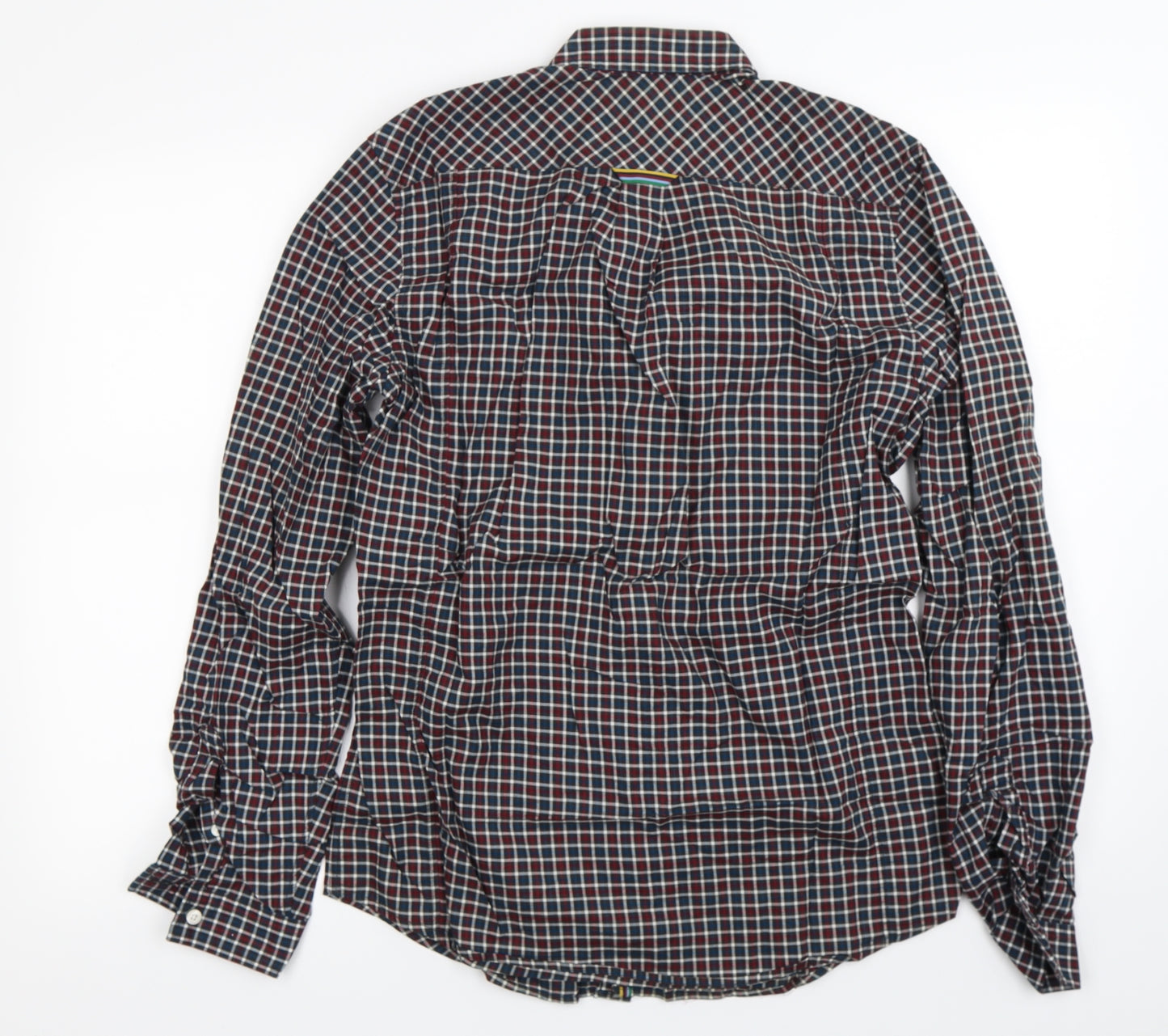 Fred Perry  Mens Blue Check   Button-Up Size M