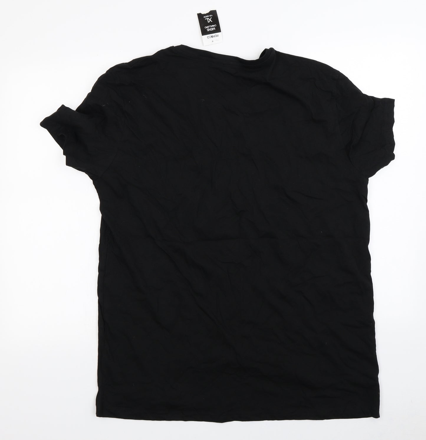 PEP&CO  Womens Black   Basic T-Shirt Size XL