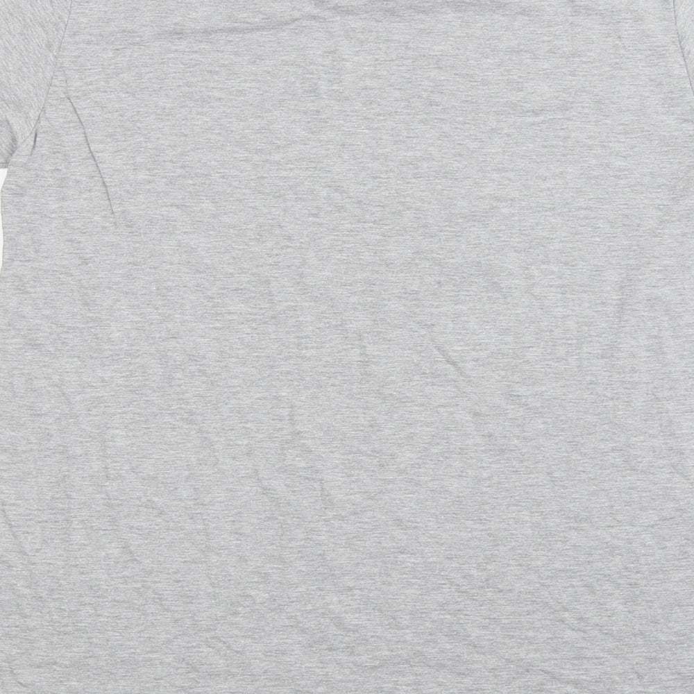 Gildan  Mens Grey    T-Shirt Size M