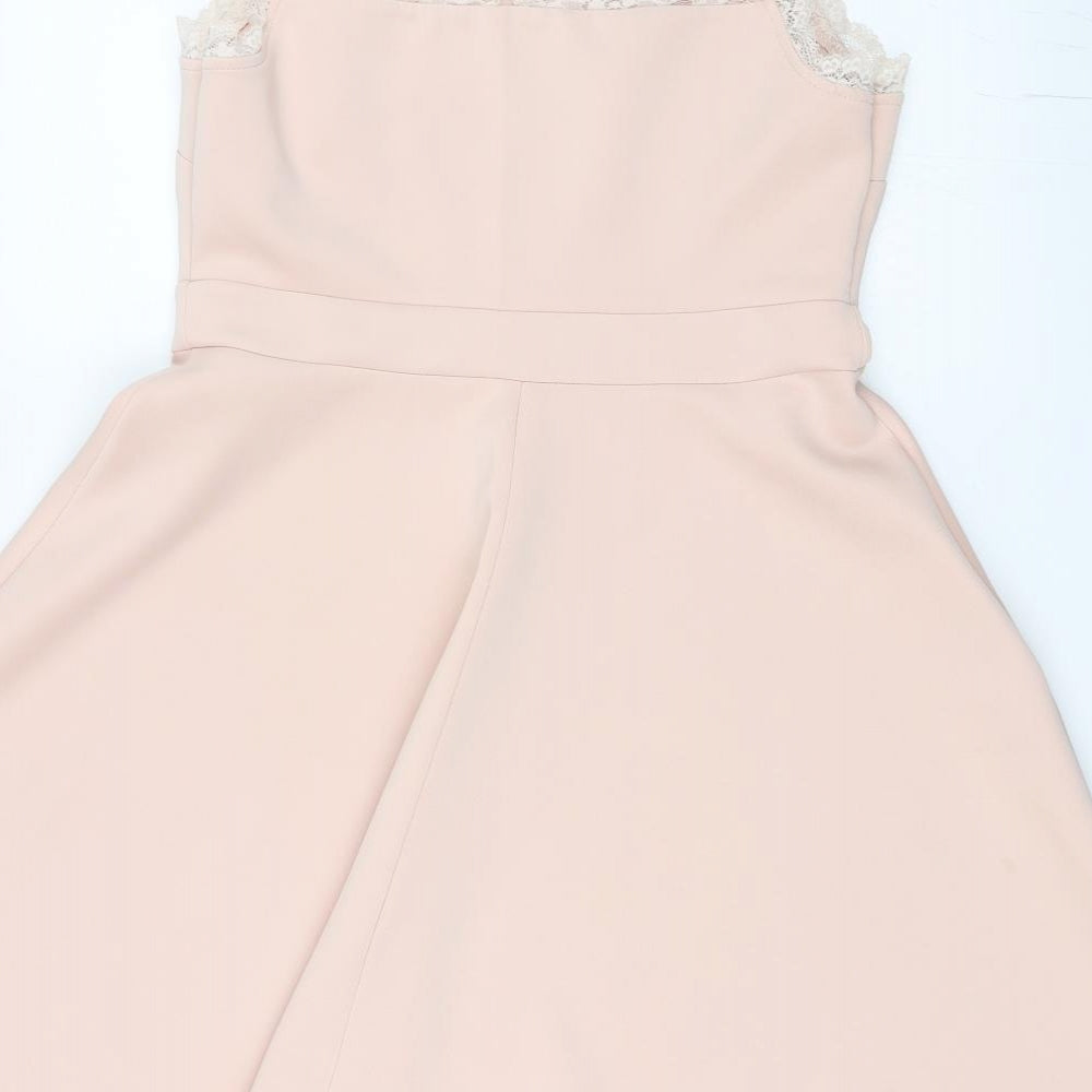 Dorothy Perkins Womens Pink   Skater Dress  Size 12