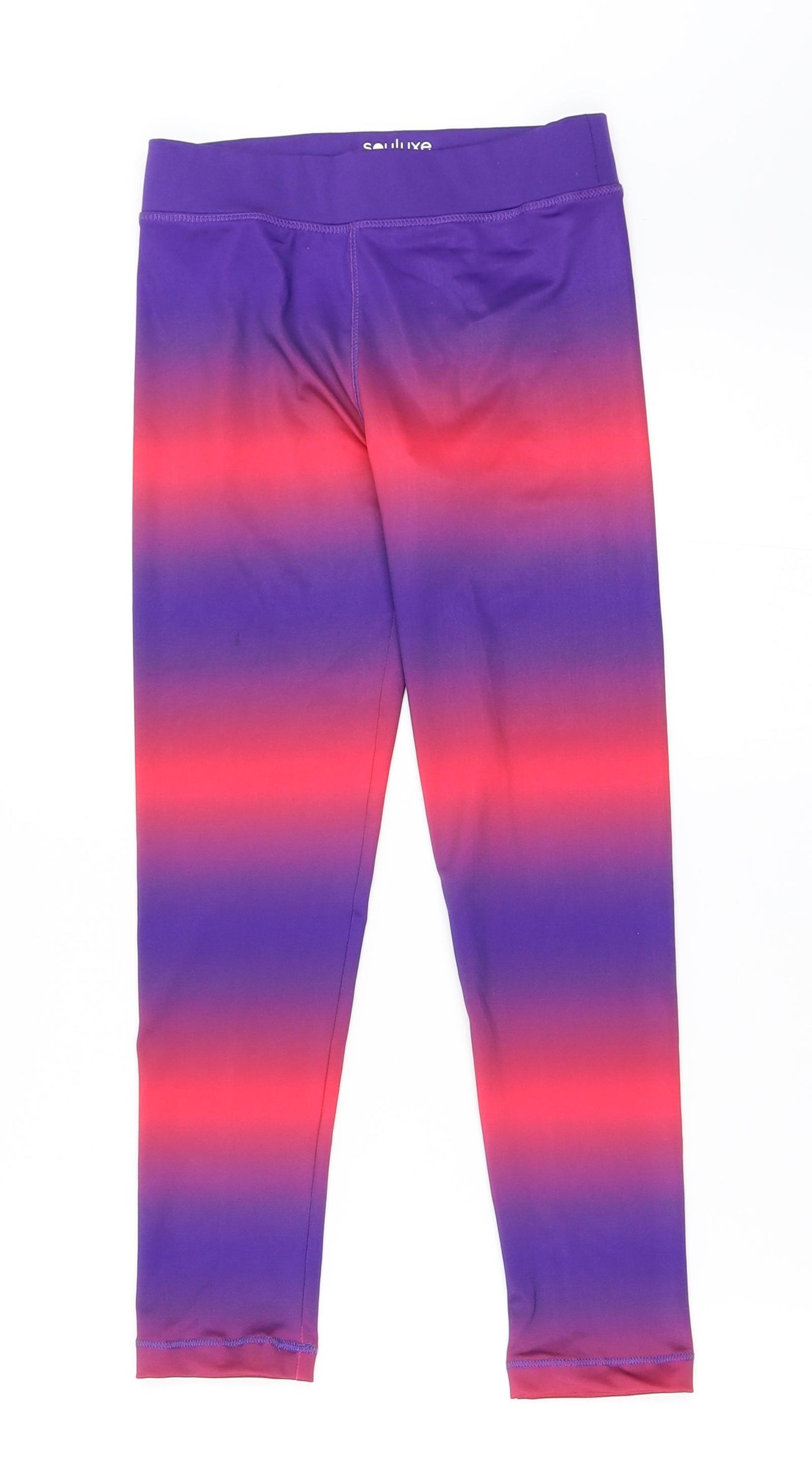 Soul Luxe Girls Blue Tie Dye  Capri Trousers Size 8-9 Years - workout leggings