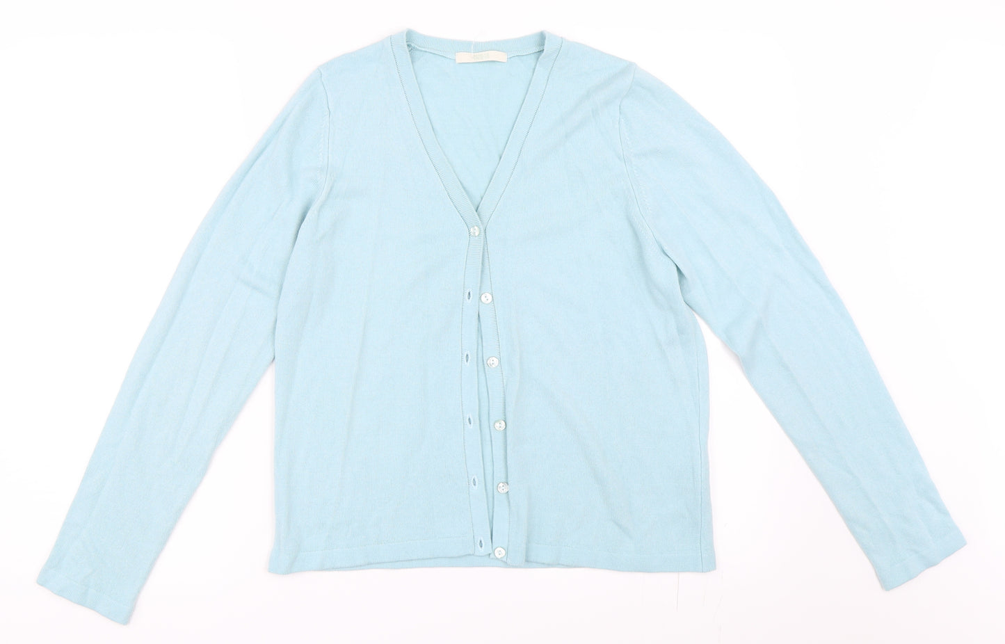 Marks and Spencer Womens Blue   Cardigan Jumper Size 14