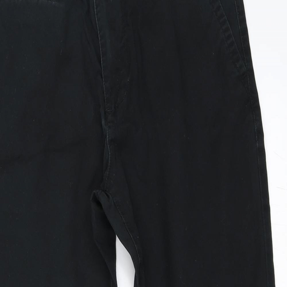 Easy Mens Black   Chino Trousers Size 32 in L30 in