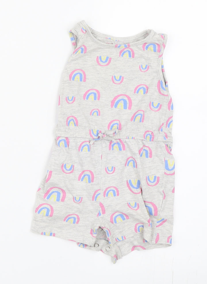 Primark Girls Grey Romper One-Piece Size 12-18 Months