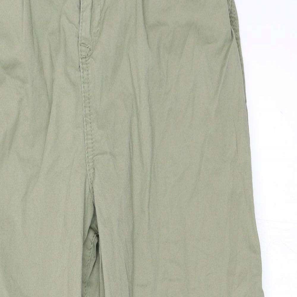 F&F Womens Green   Cropped Trousers Size 8 L23 in