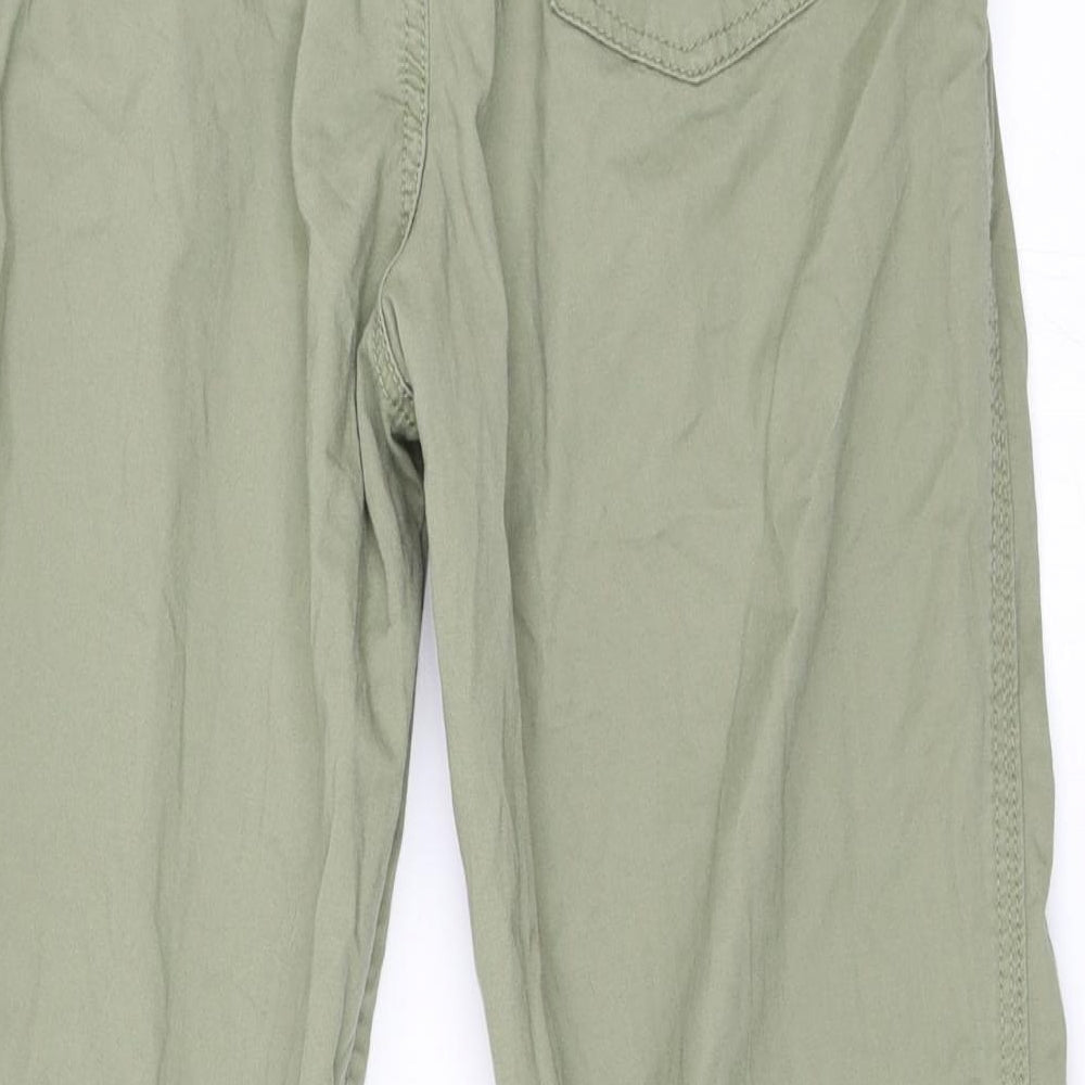 F&F Womens Green   Cropped Trousers Size 8 L23 in