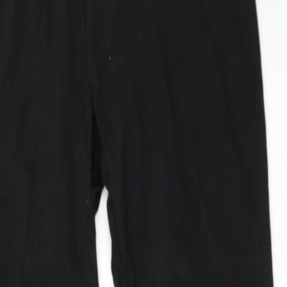 Marks and Spencer Mens Black   Chino Trousers Size 32 in L31 in
