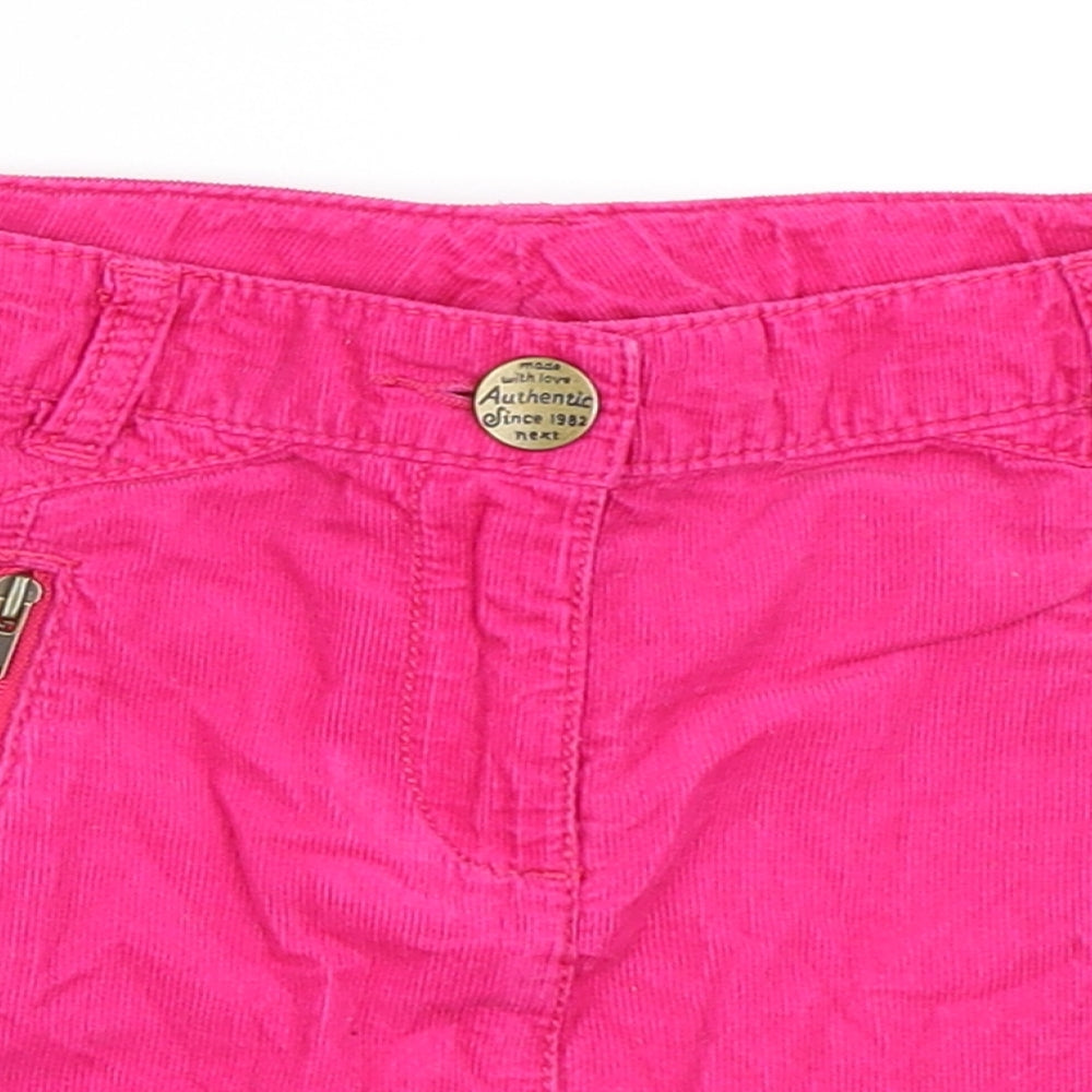 NEXT Girls Pink  Corduroy Mini Skirt Size 5 Years
