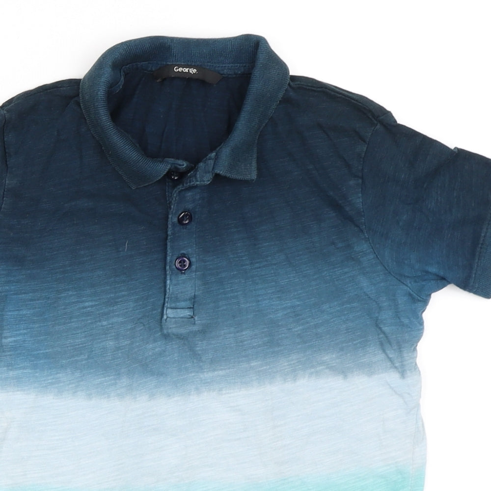 George Boys Blue   Basic Polo Size 6-7 Years