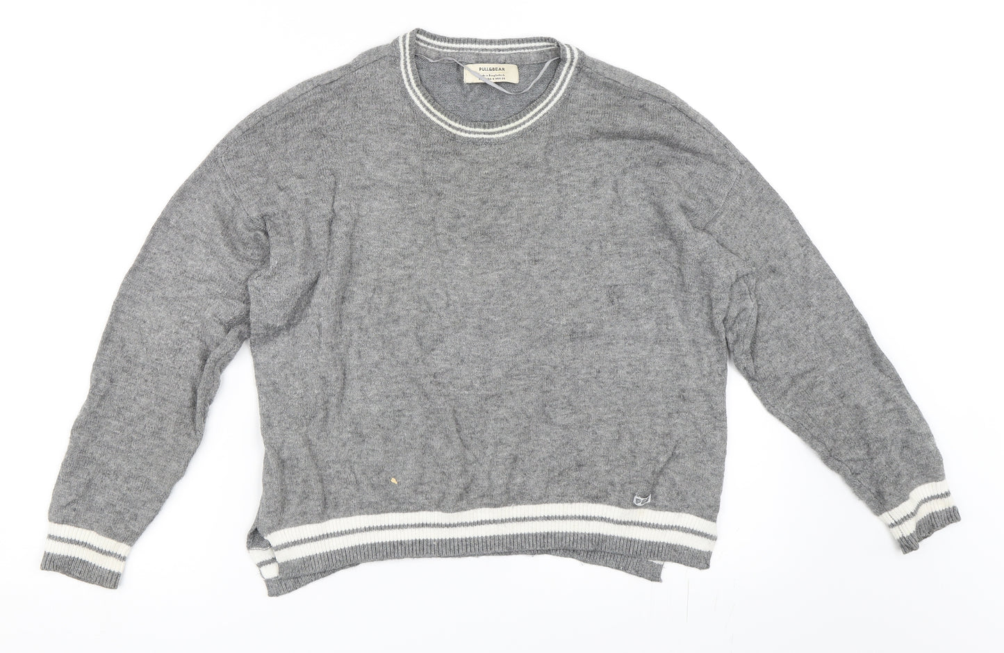 Pull&Bear Womens Grey   Pullover Jumper Size S