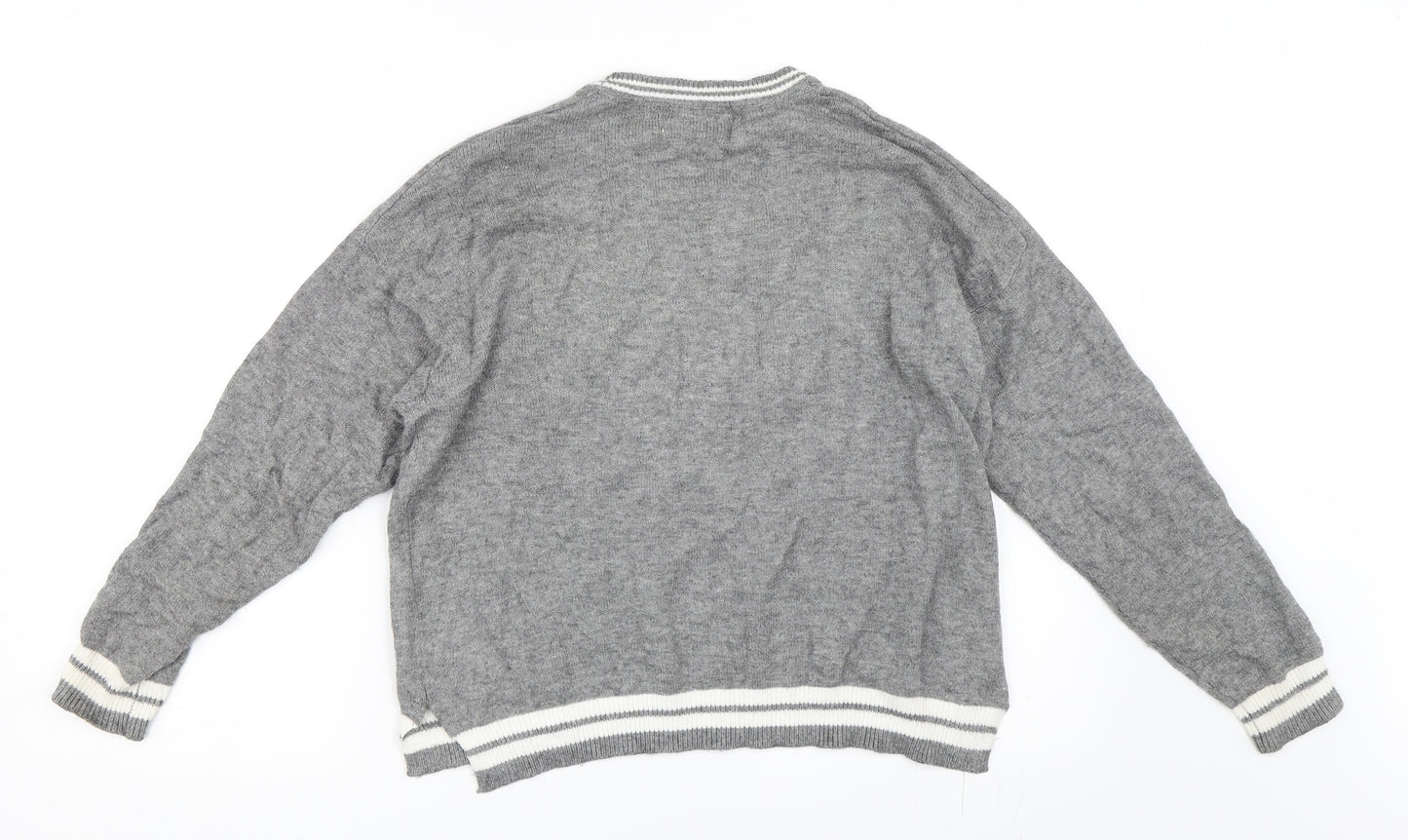 Pull&Bear Womens Grey   Pullover Jumper Size S