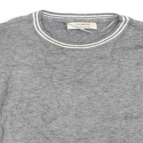 Pull&Bear Womens Grey   Pullover Jumper Size S