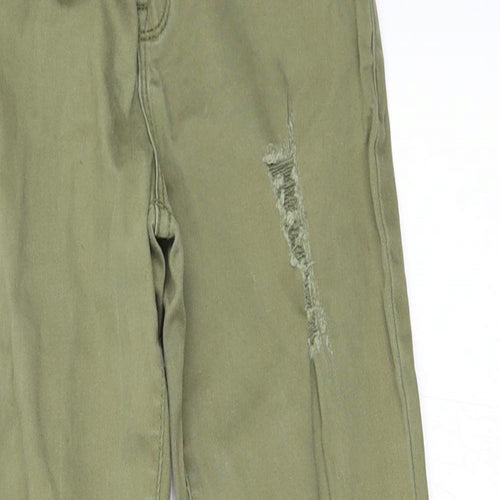 Primark Girls Green   Skinny Jeans Size 8-9 Years - ripped jeans