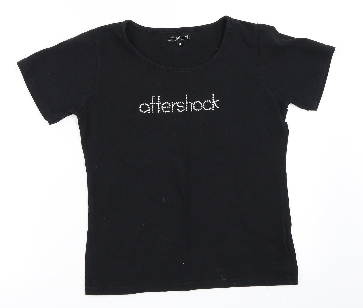 Aftershock Womens Black   Basic T-Shirt Size M