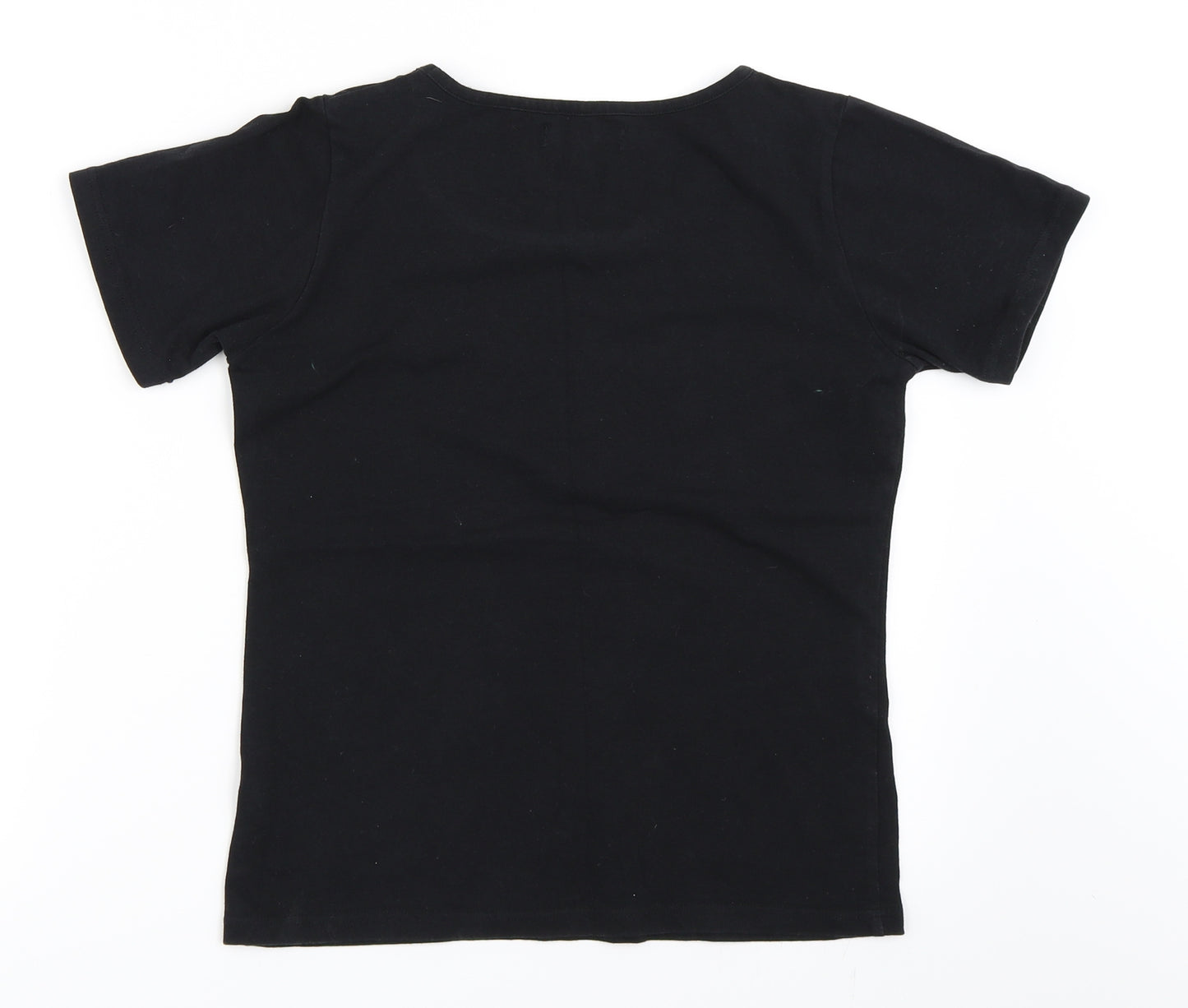 Aftershock Womens Black   Basic T-Shirt Size M