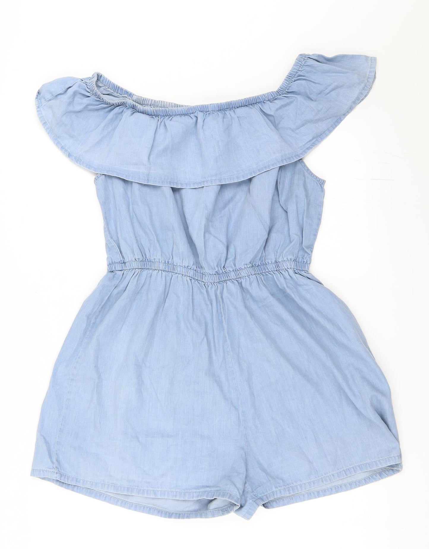 Select Womens Blue  Denim Playsuit One-Piece Size 16