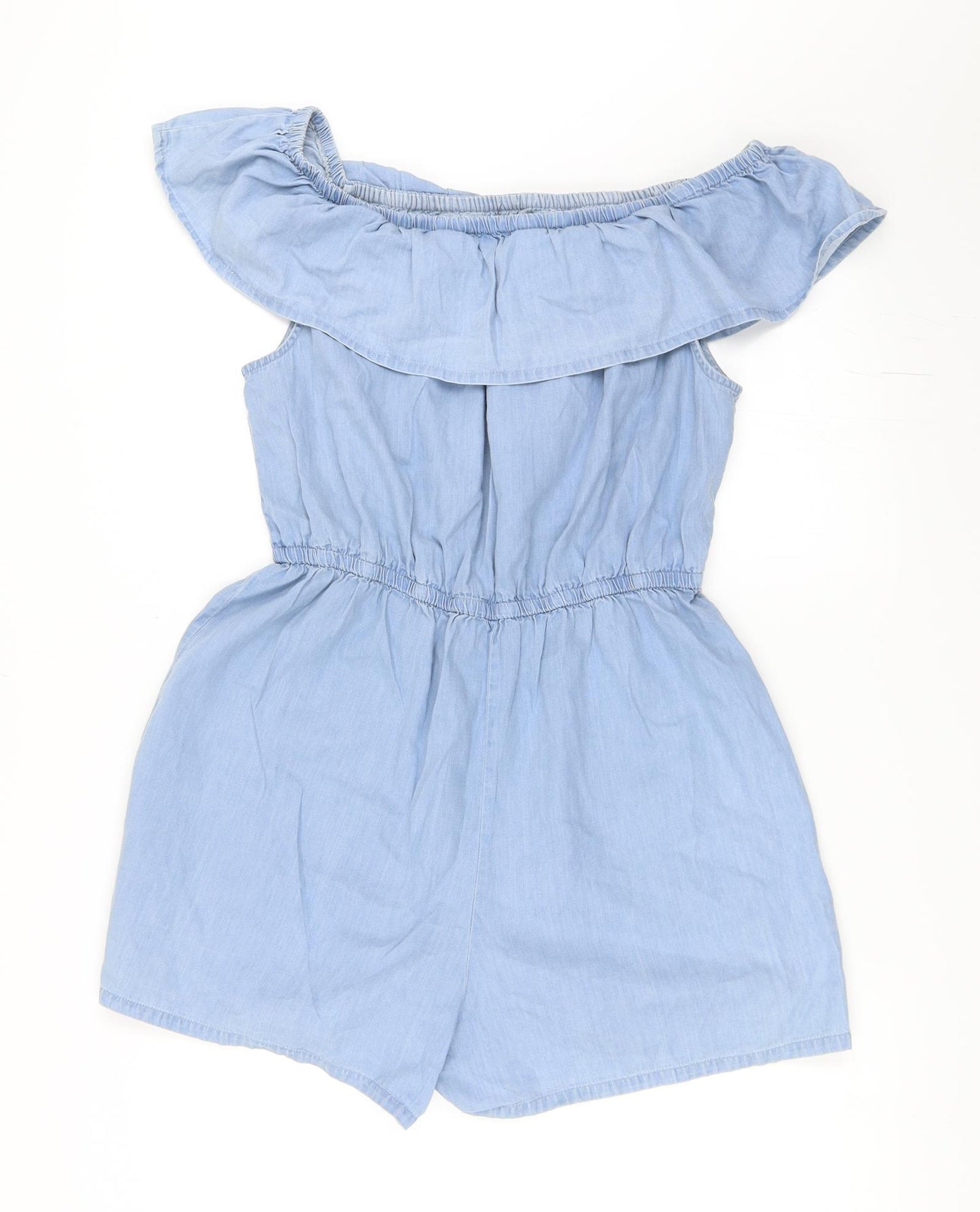 Select Womens Blue  Denim Playsuit One-Piece Size 16