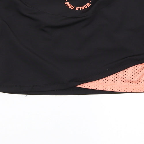 Sonneti Girls Black   Basic T-Shirt Size 9-10 Years  - Gym Top