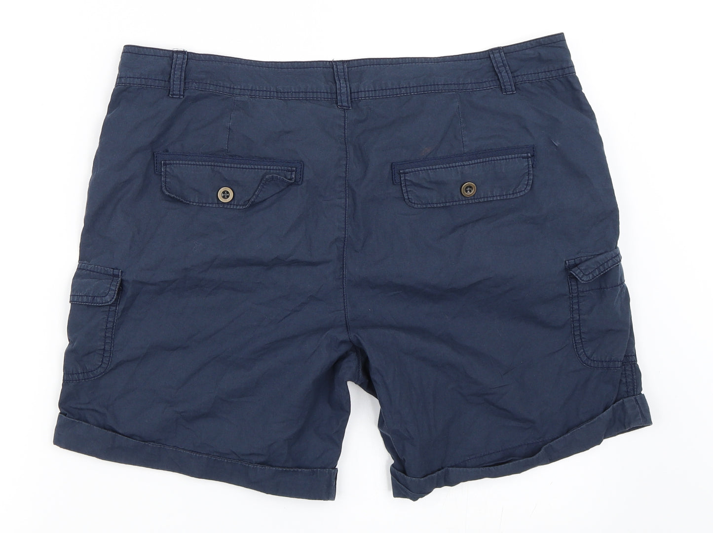 F&F Womens Blue   Chino Shorts Size 14
