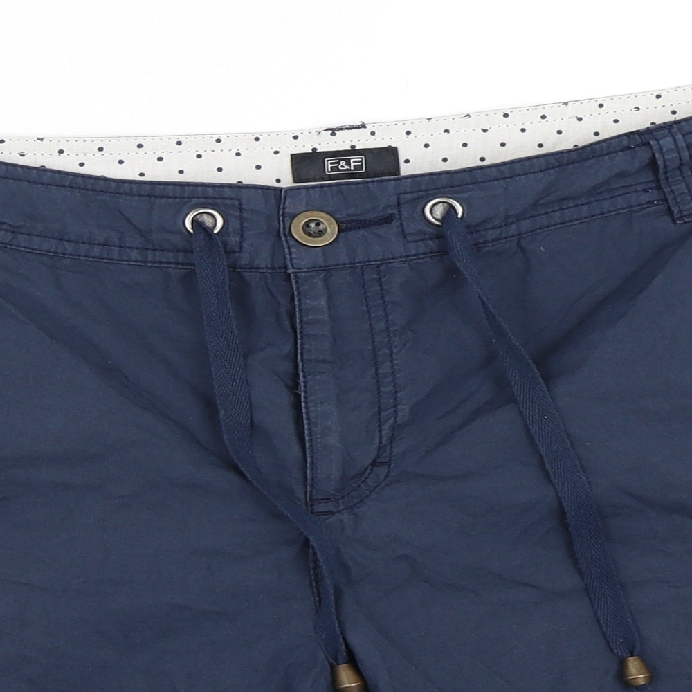 F&F Womens Blue   Chino Shorts Size 14