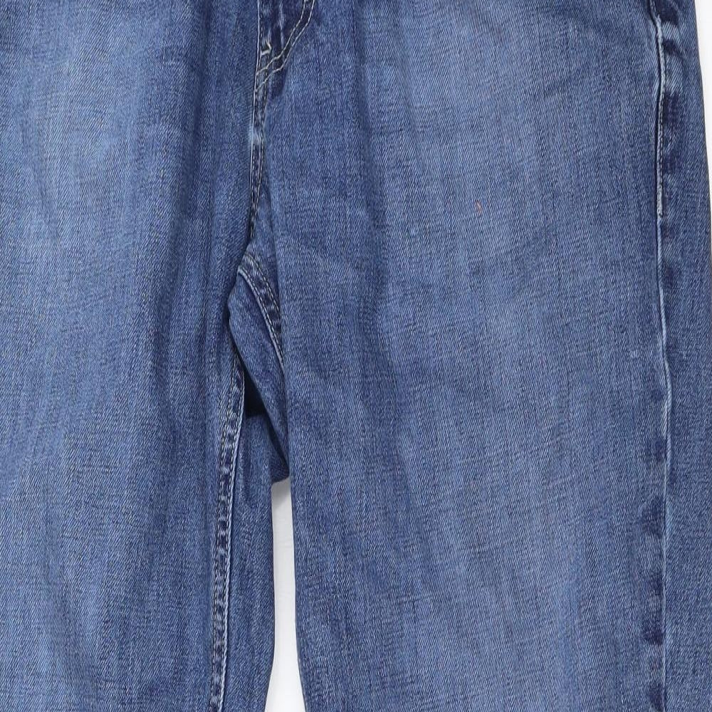 F&F Mens Blue  Denim Straight Jeans Size 36 in L34 in