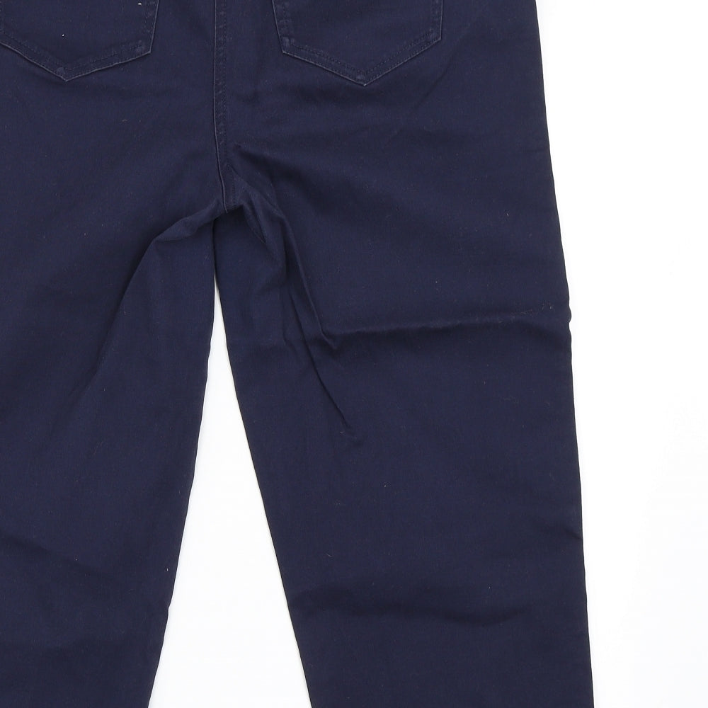 Papaya Womens Blue   Cropped Trousers Size 14 L20 in