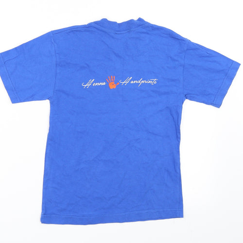 Peter's Originals Boys Blue   Basic T-Shirt Size 5-6 Years