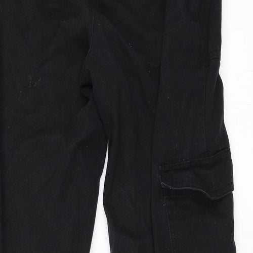 Primark Womens Black   Cargo Trousers Size 12 L26 in