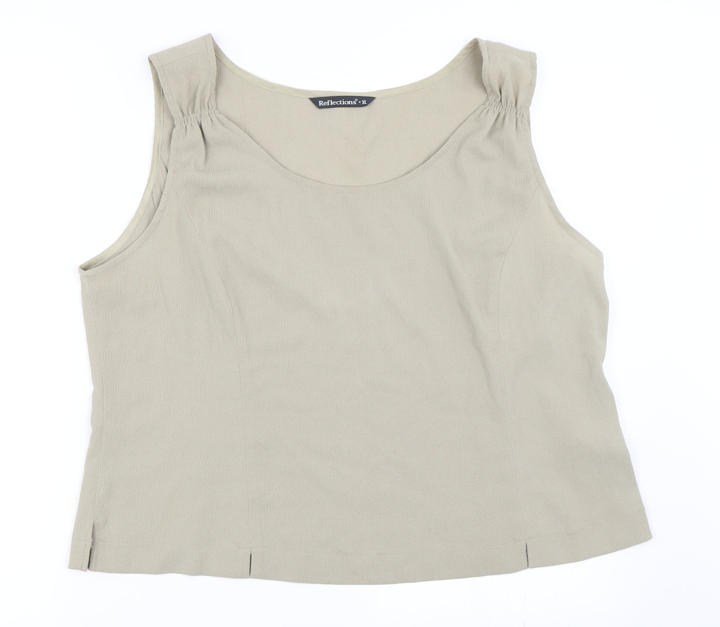 Reflections Womens Beige   Basic Blouse Size XL