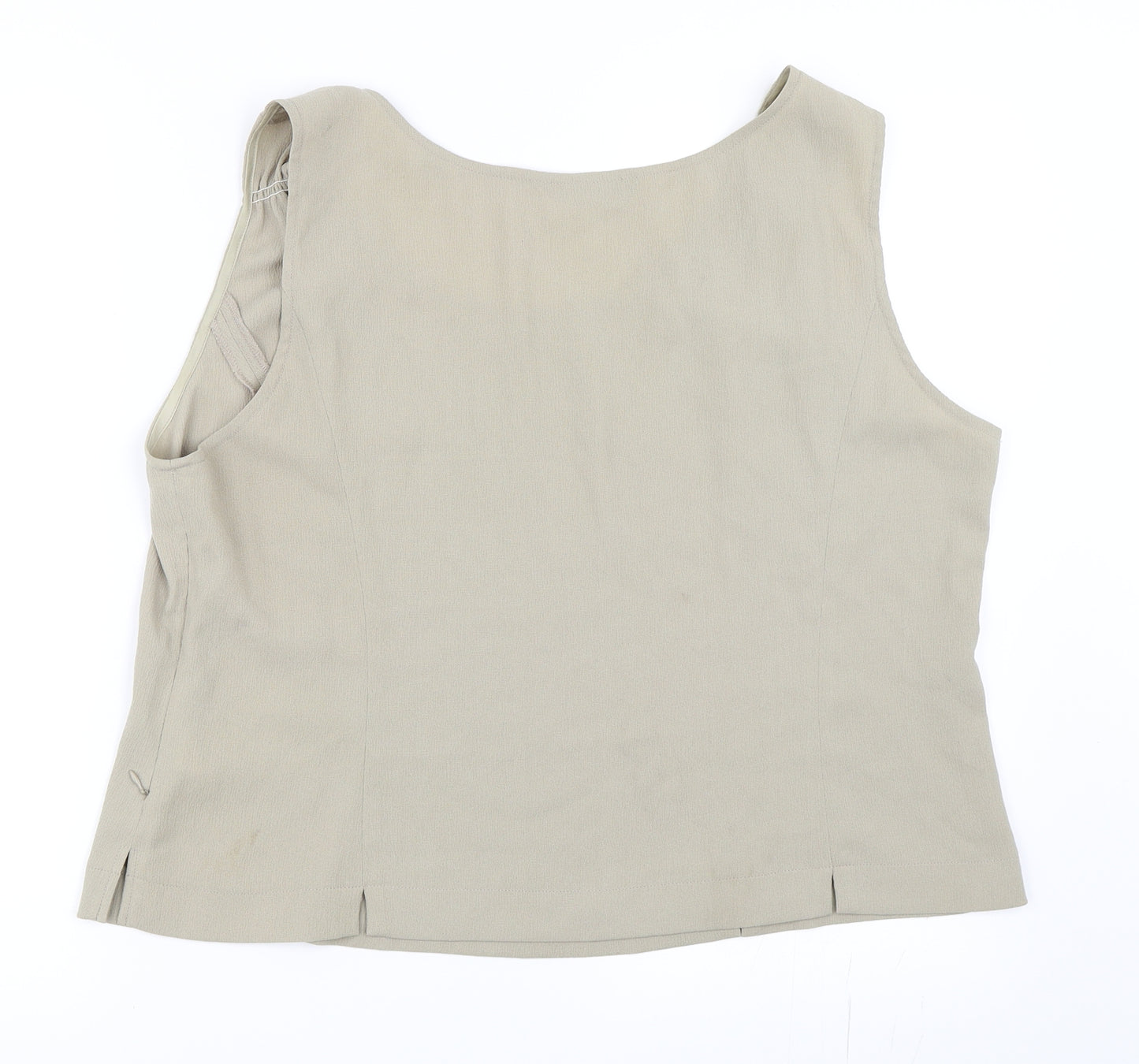 Reflections Womens Beige   Basic Blouse Size XL