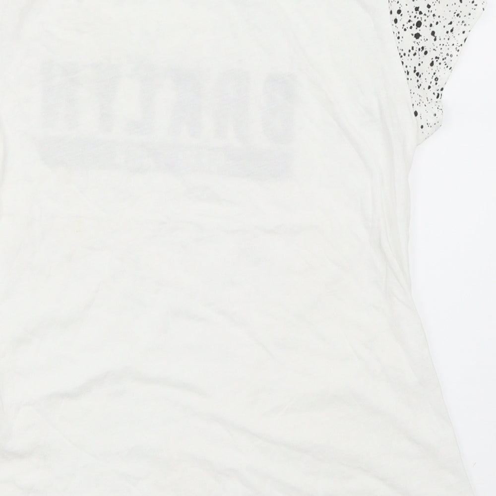 H&M Boys White   Basic T-Shirt Size 9-10 Years  - new York