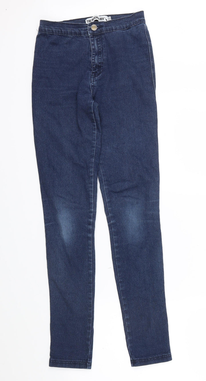 THE ROCKN REV Womens Blue   Skinny Jeans Size 6 L30 in