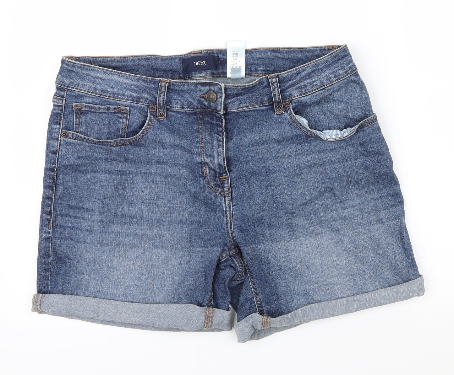 NEXT Womens Blue   Boyfriend Shorts Size 14