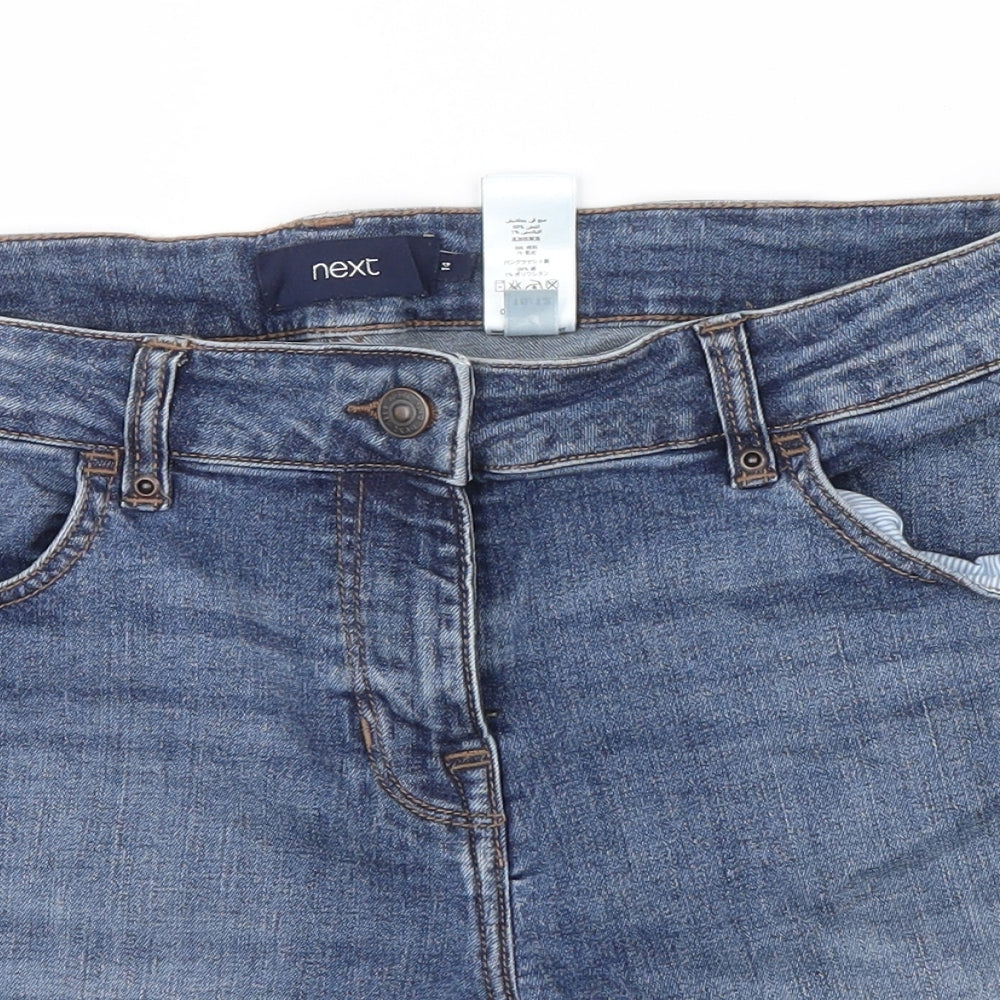 NEXT Womens Blue   Boyfriend Shorts Size 14