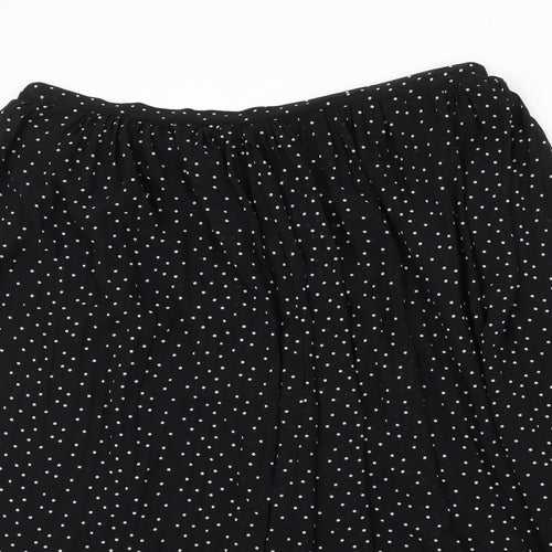 New Look Womens Black Polka Dot  Flare Skirt Size 22
