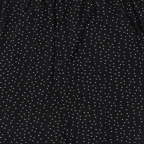 New Look Womens Black Polka Dot  Flare Skirt Size 22