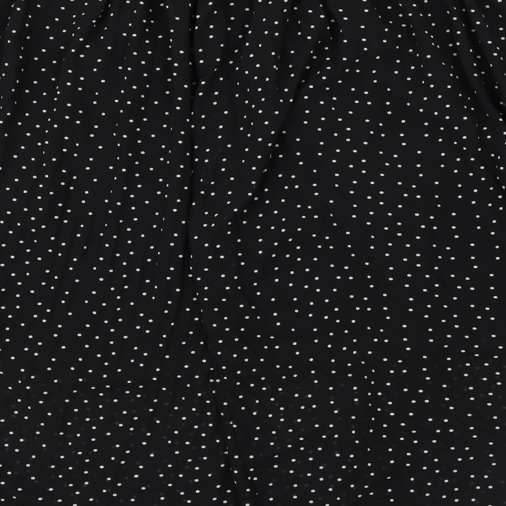 New Look Womens Black Polka Dot  Flare Skirt Size 22