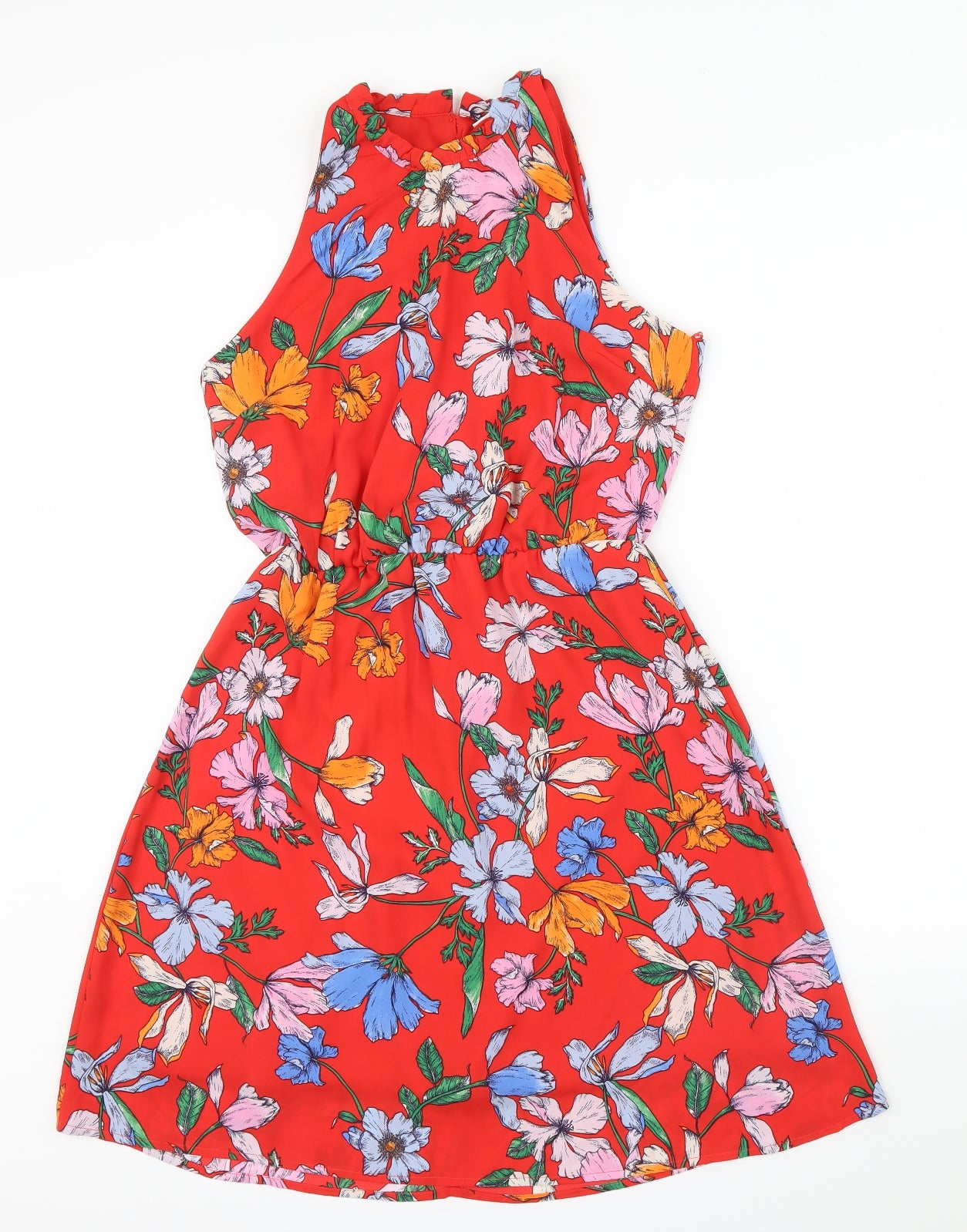 jacqueline de young Womens Red Floral  Fit & Flare  Size 36