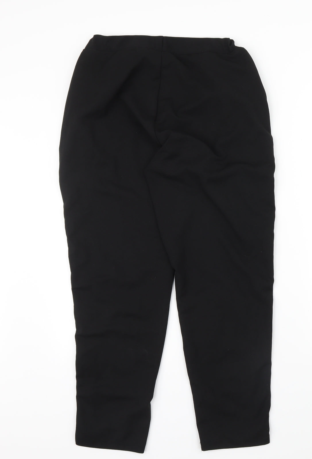 New Look Womens Black   Trousers  Size 10 L27 in - leg stripe