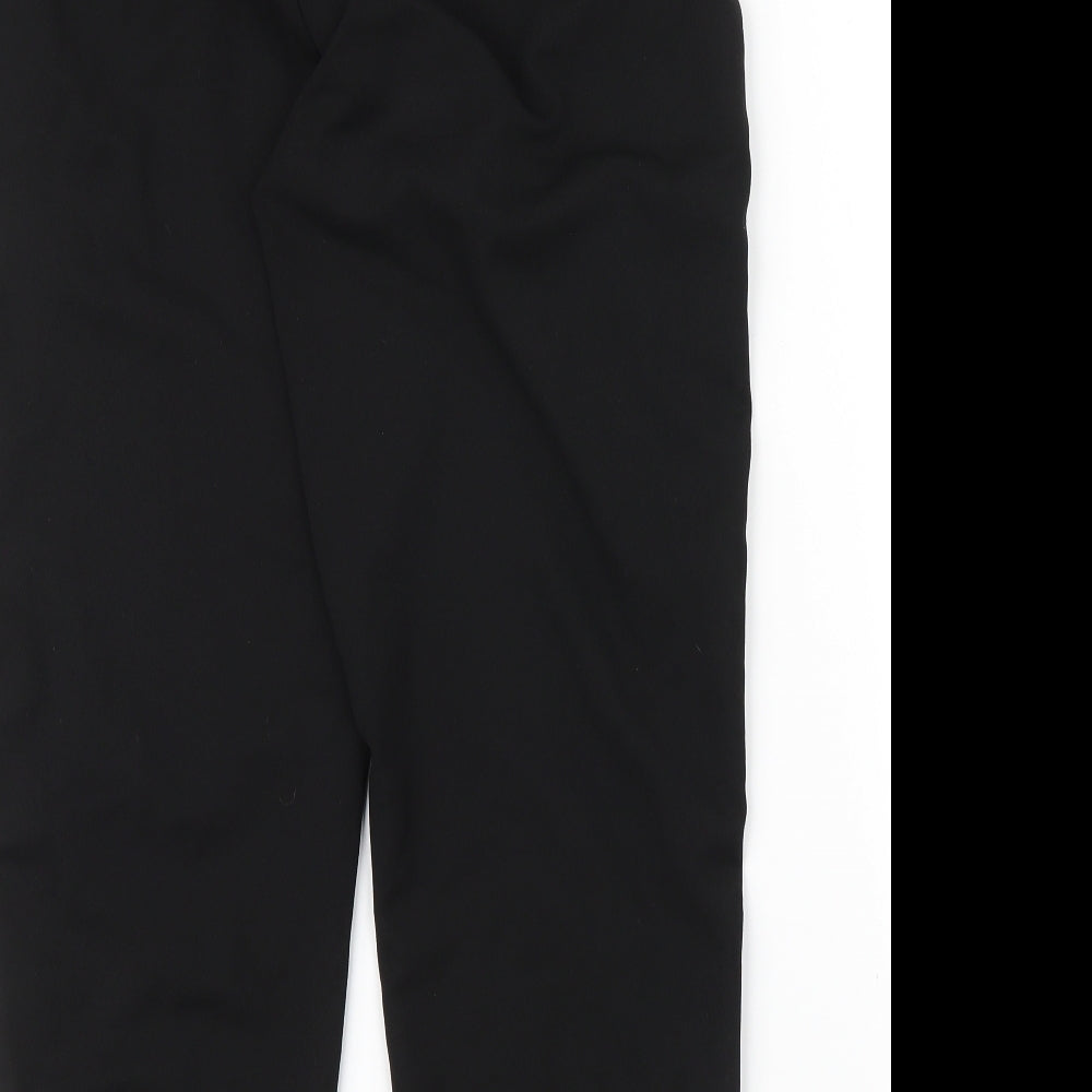 New Look Womens Black   Trousers  Size 10 L27 in - leg stripe